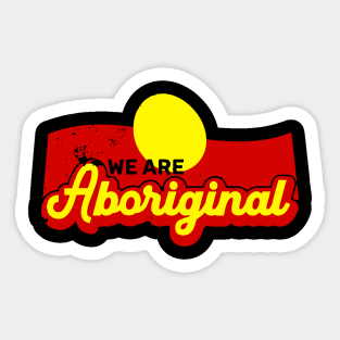 Aboriginal Australia aussie family traveling nation tourist Sticker